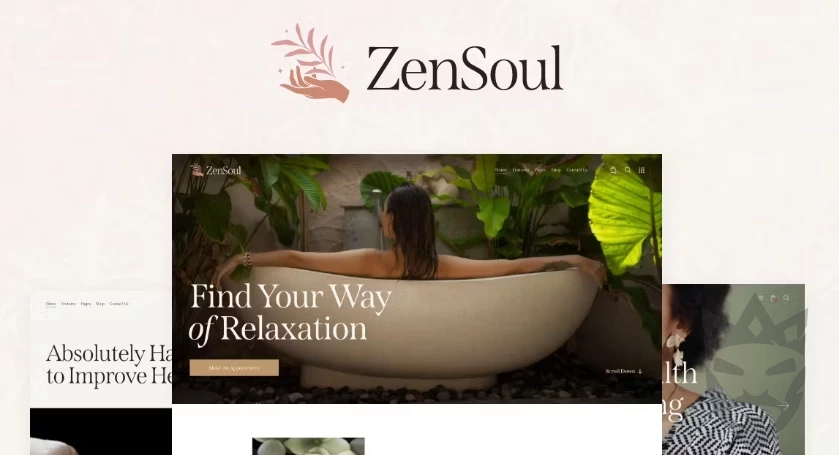 ZenSoul – Spa Salon & Wellness WordPress Theme + AI