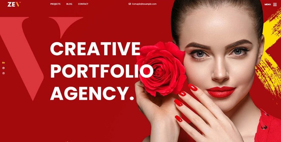 Zev – Creative Personal Portfolio WordPress Theme