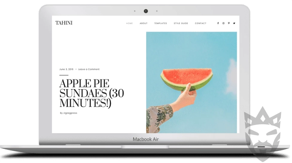 ZigZagPress Tahini WordPress Theme