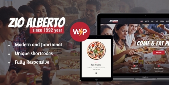 Zio Alberto | Pizza Restaurant WordPress Theme