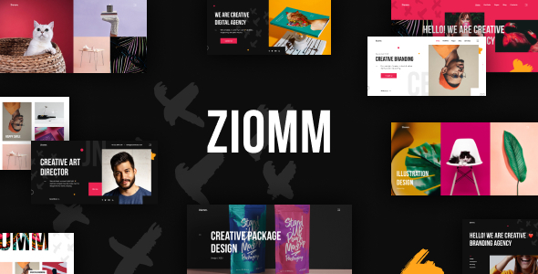 Ziomm - Creative Agency  Portfolio WordPress Theme