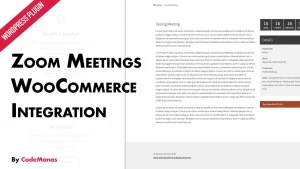 Zoom Meetings for WooCommerc