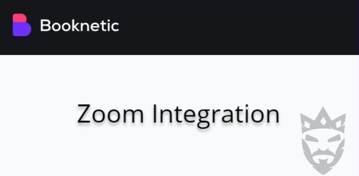 Zoom integration for Booknetic