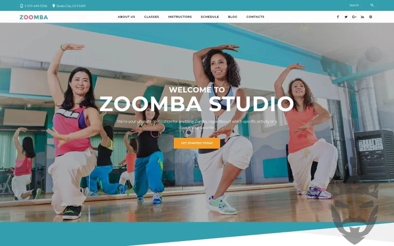 Zoomba - Zoomba Dance Studio WordPress Theme