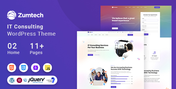 Zumtech IT Solutions  Technology WordPress Theme