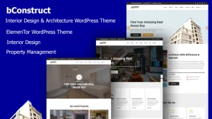 bConstruct - Interior Design & Architecture WordPress Theme