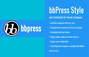 bbPress Style & Shortcode for Visual Composer