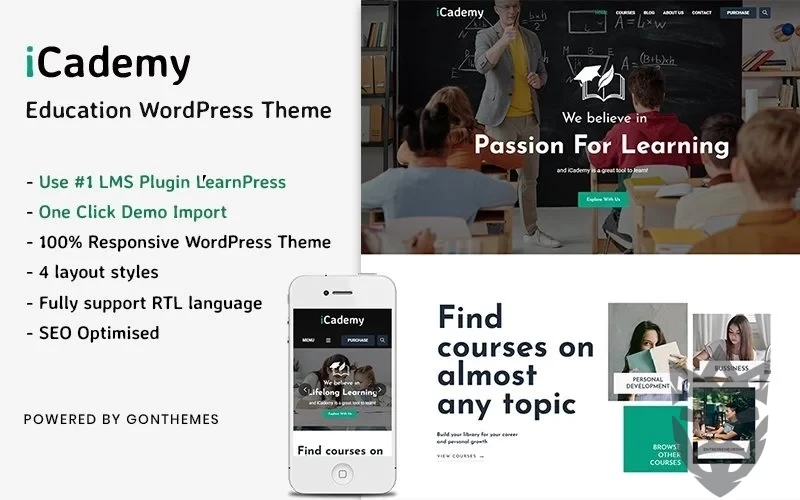 iCademy - Education WordPress Theme