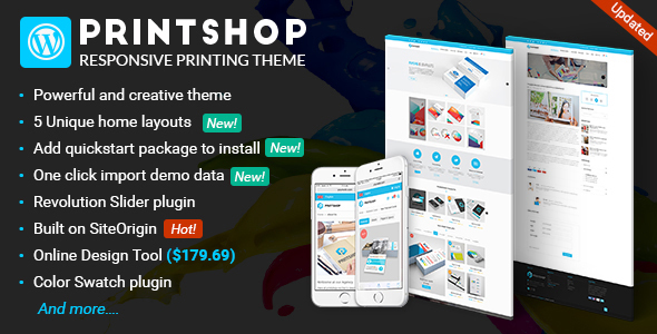 Printshop - WordPress Responsive Printing Theme