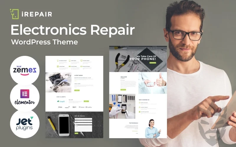 iRepair - Electronics Repair WordPress Theme