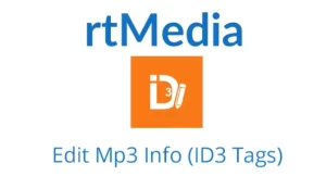 rtMedia Edit Mp3 Info (ID3 Tags)