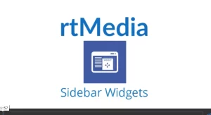 rtMedia Sidebar Widgets