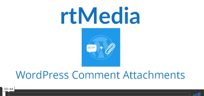 rtMedia WordPress Comment Attachments