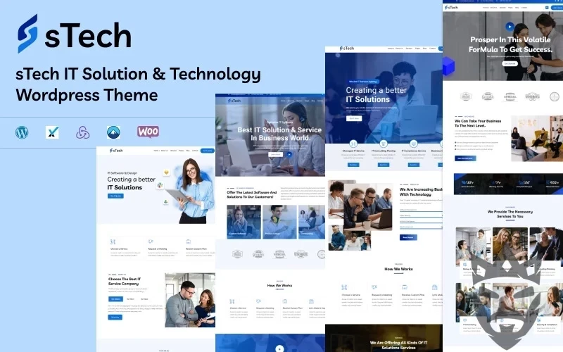 sTech - IT Solution & Technology Elementor Wordpress Theme WordPress Theme