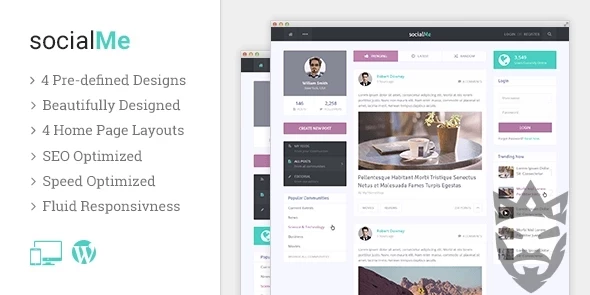 socialMe - WordPress Theme