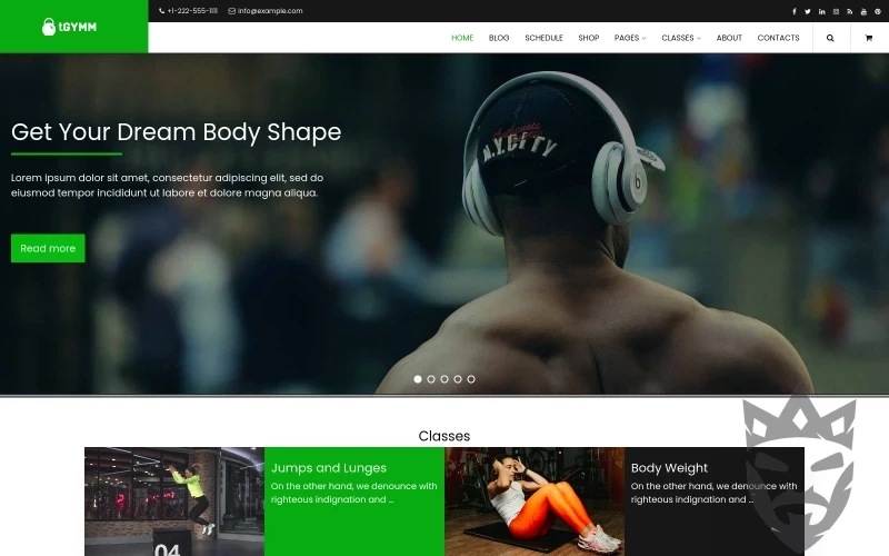 tGymm - Gym and Sport WordPress Theme