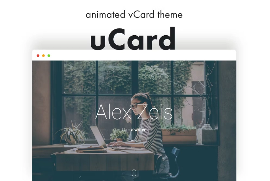 uCard - Animated vCard WordPress Theme