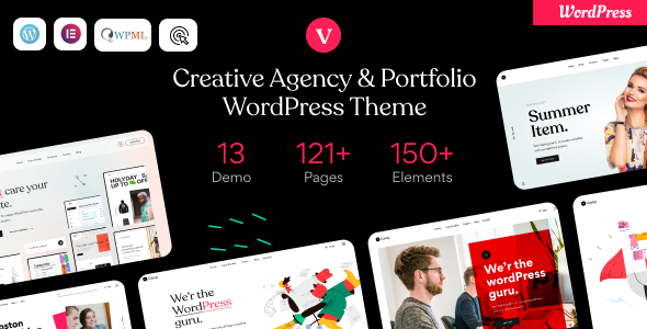 vCamp - Creative Agency  Portfolio WordPress Theme