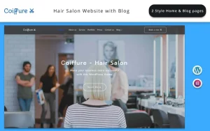 Сoiffure - Hair Salon Website with Blog Elementor WordPress Theme